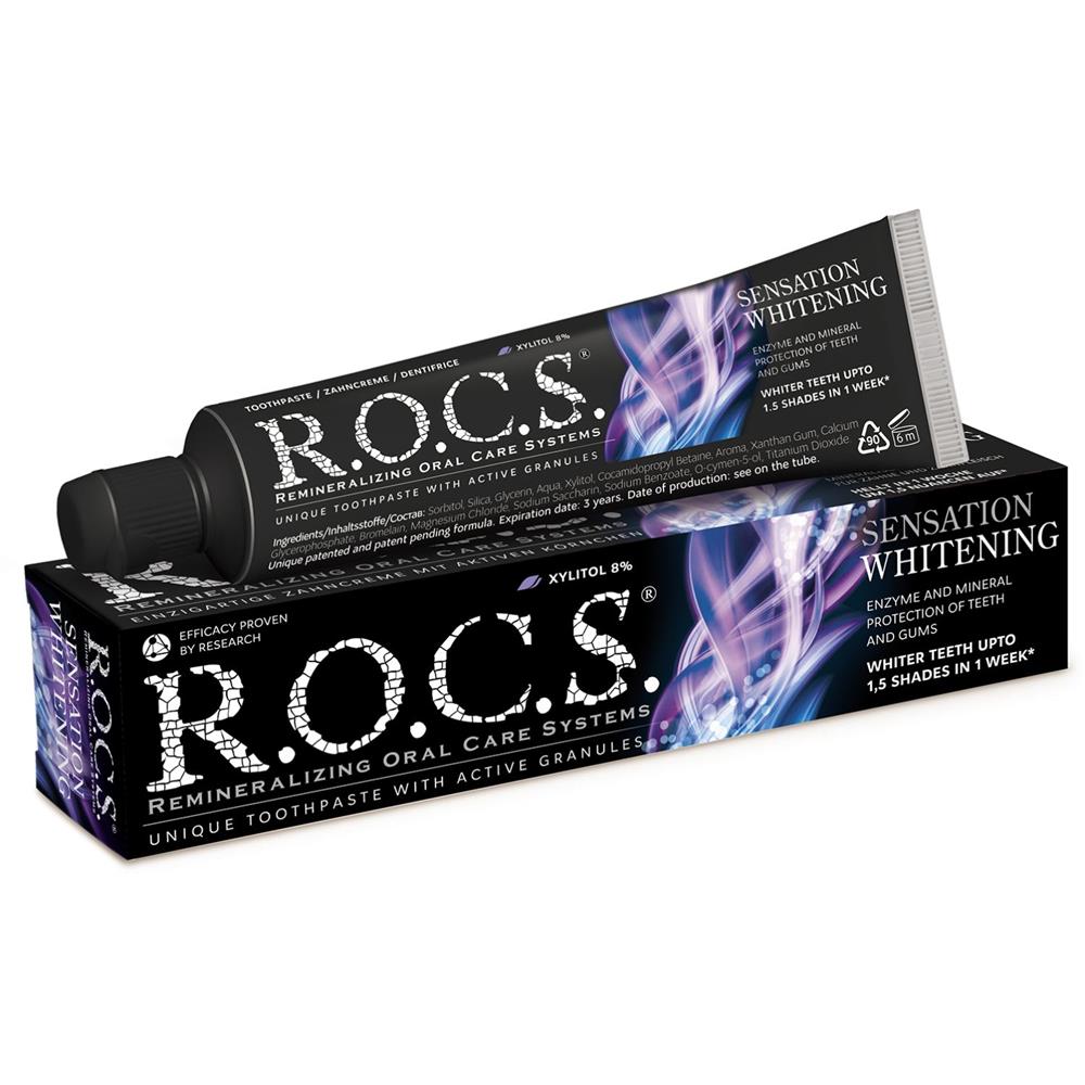 R.O.C.S Sensation Whitening Black Edition Toothpaste 60ml