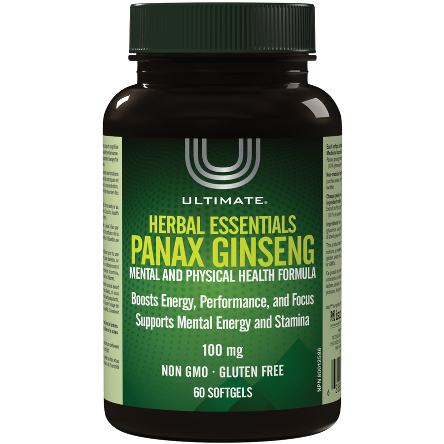 Ultimate Herbal Essential Panax Ginseng 100mg Capsules 60's