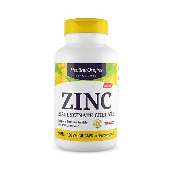 Healthy Origins Zn Bisglycinate Chelate 50Mg 120'S