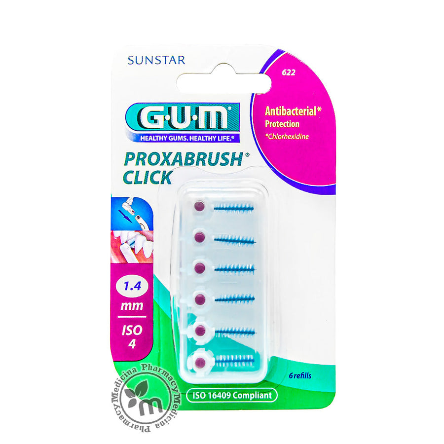 Butler Gum Proxabrush Toothbrush Click Refill Cylindrical 622