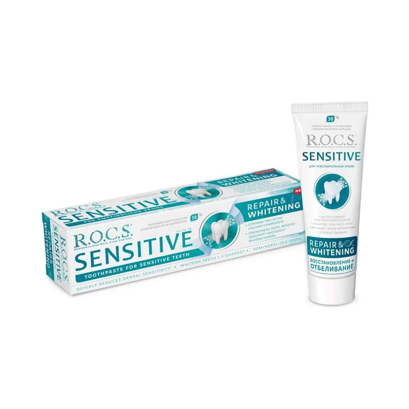 R.O.C.S Adult Sensitive Repair And Whitening Toothpaste 75ml