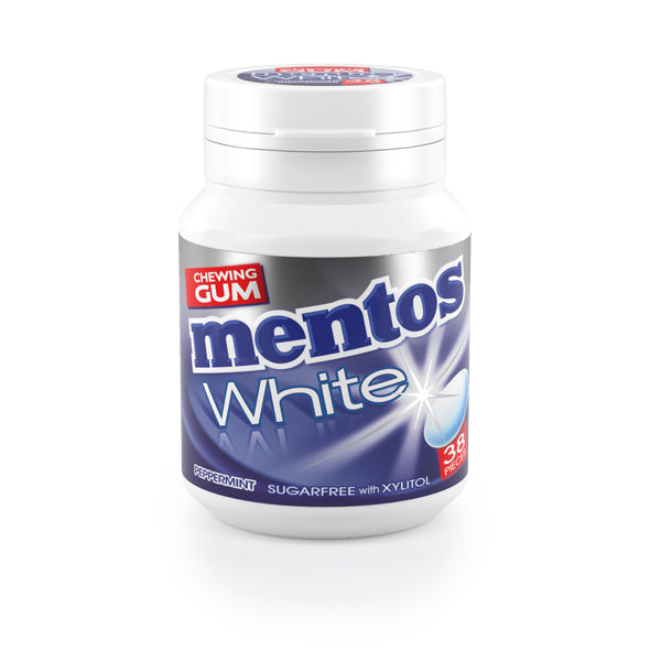Mentos Gum White Peppermint 38's