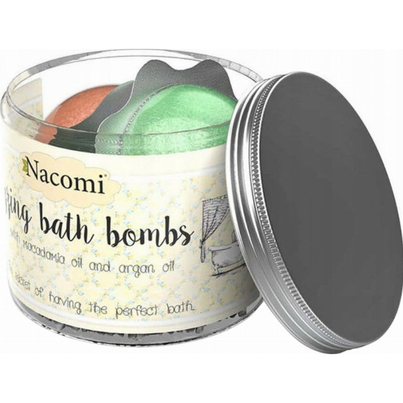Nacomi Fizzing Bath Bombs Macadamia & Argan Oil 4s