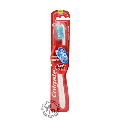 Colgate Toothbrush 360 Optic White Medium Fullhead