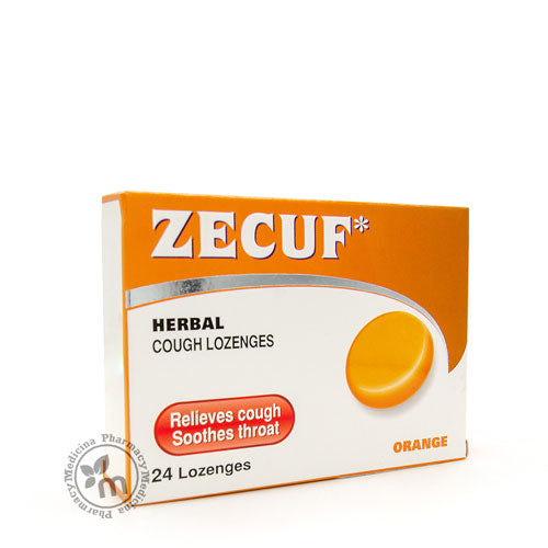 Zecuf Lozenges Orange Sore Throat & Cough