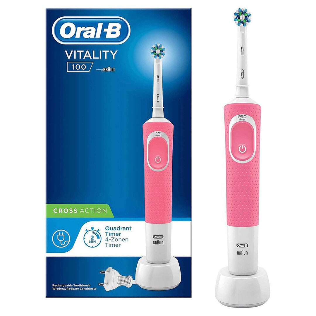 Braun Oral B Vitality 100 3DWhite Toothbrush -Pink