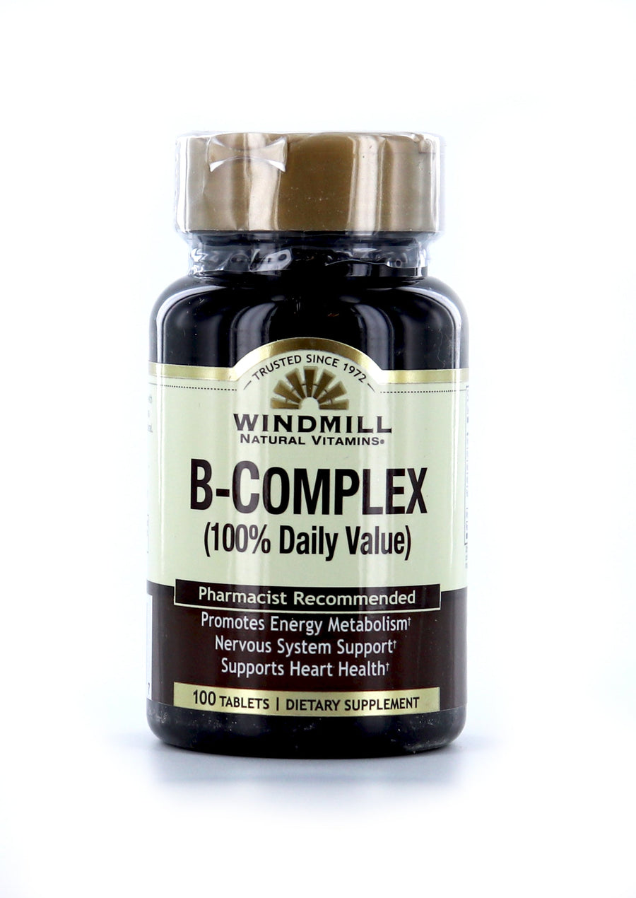 Windmill B Complex (100% Daily Value) Tablets 100s