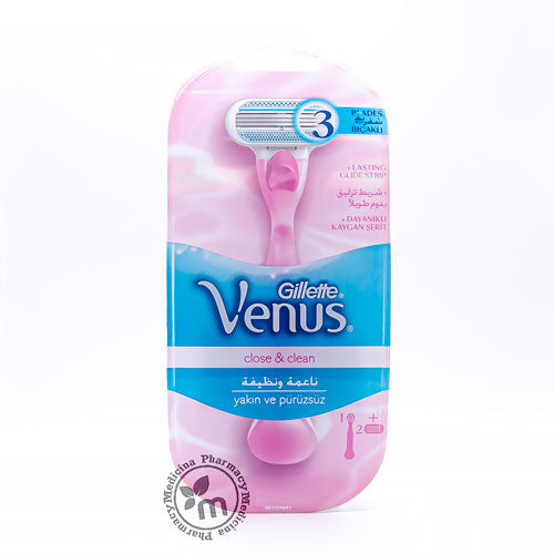 Venus Close and Clean Razor 2Up
