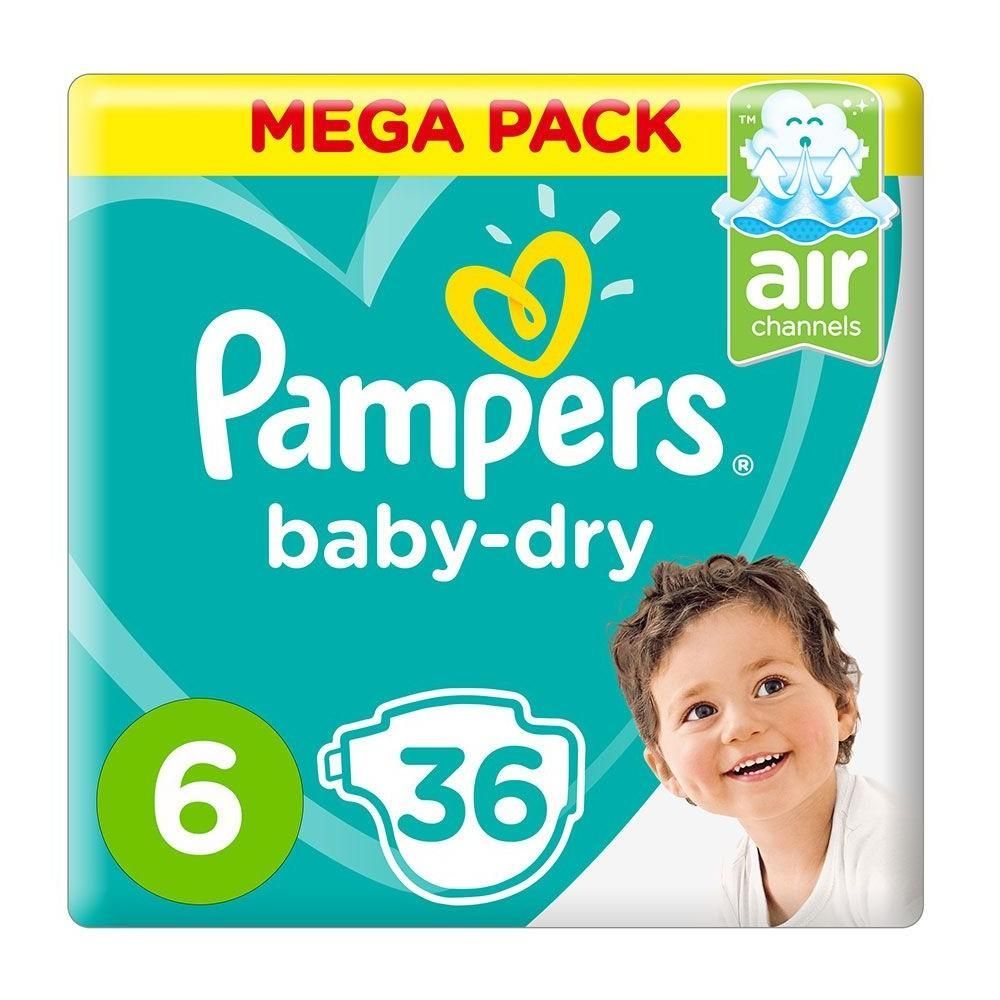 Pampers Air Baby Dry Size 6 XL (13+ Kg) 36's