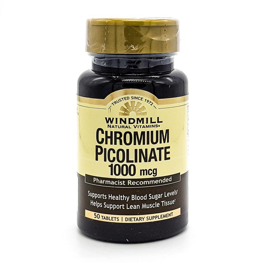 Windmill Chromium Picolinate 1000mg Tablets 50s