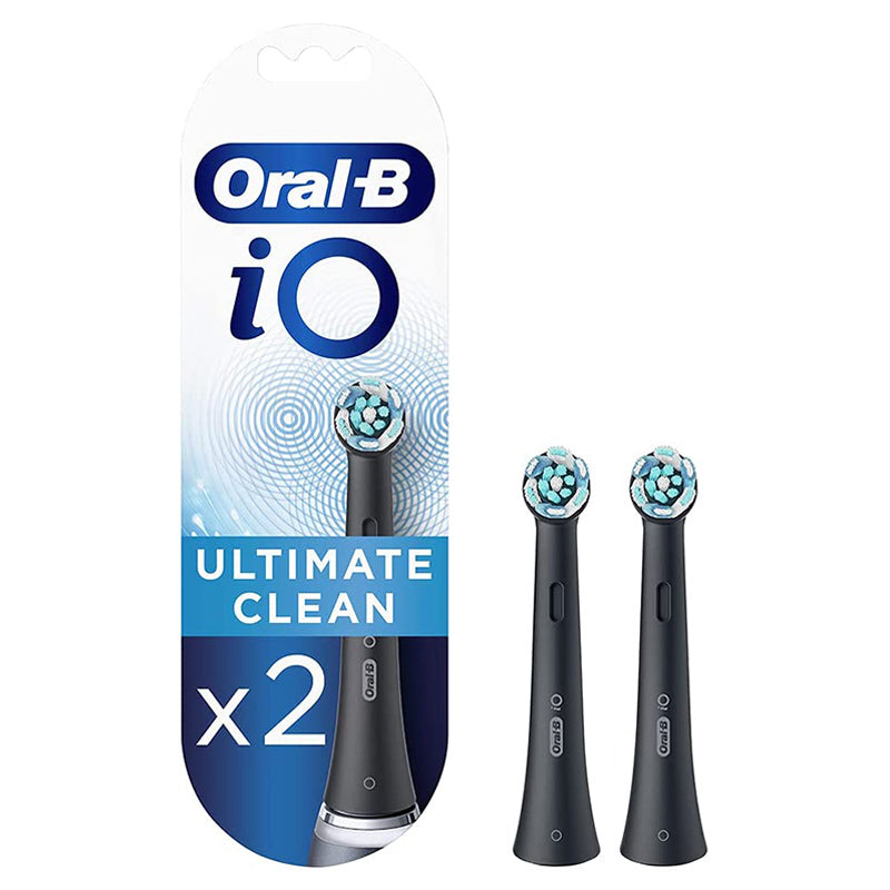 Oral B iO 7 Black Toothbrush Heads Pack Of 2