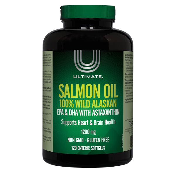 Ultimate Salmon Oil 100% Wild Alaskan 1200mg Capsules 120's