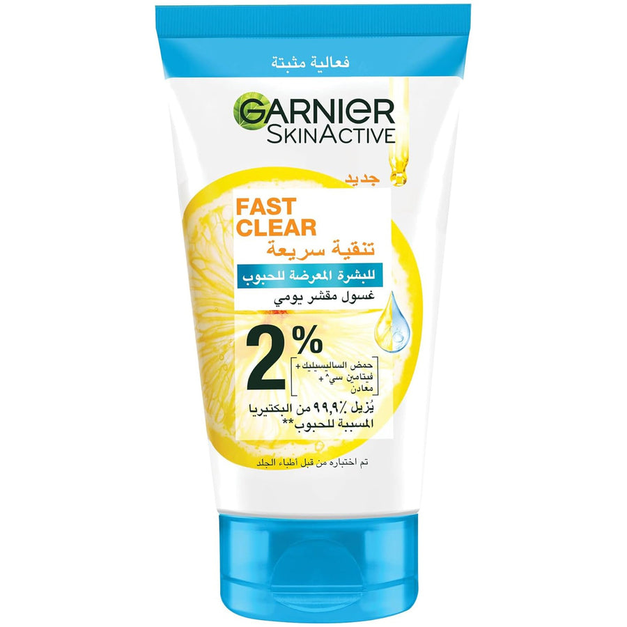 Garnier Fast Clear 2% Exfoliating Wash 150ml