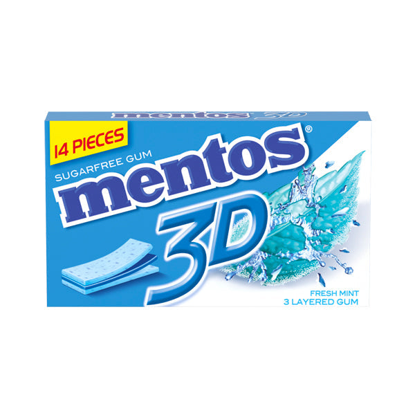 Mentos Gum 3D Fresh Mint 14's