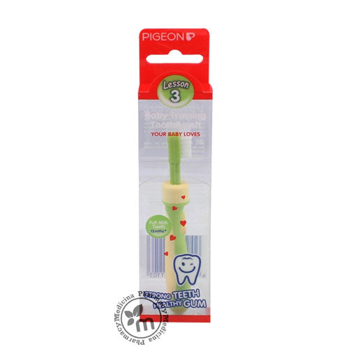 Pigeon Training Toothbrush Lesson 3 Green Color