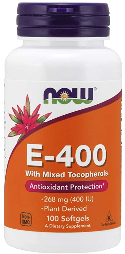 Now E-400 Antioxidant Mixed Tocopherols 100s