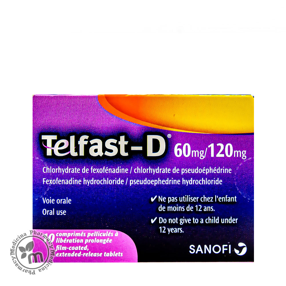 Telfast D 60mg/120mg Tablet 10