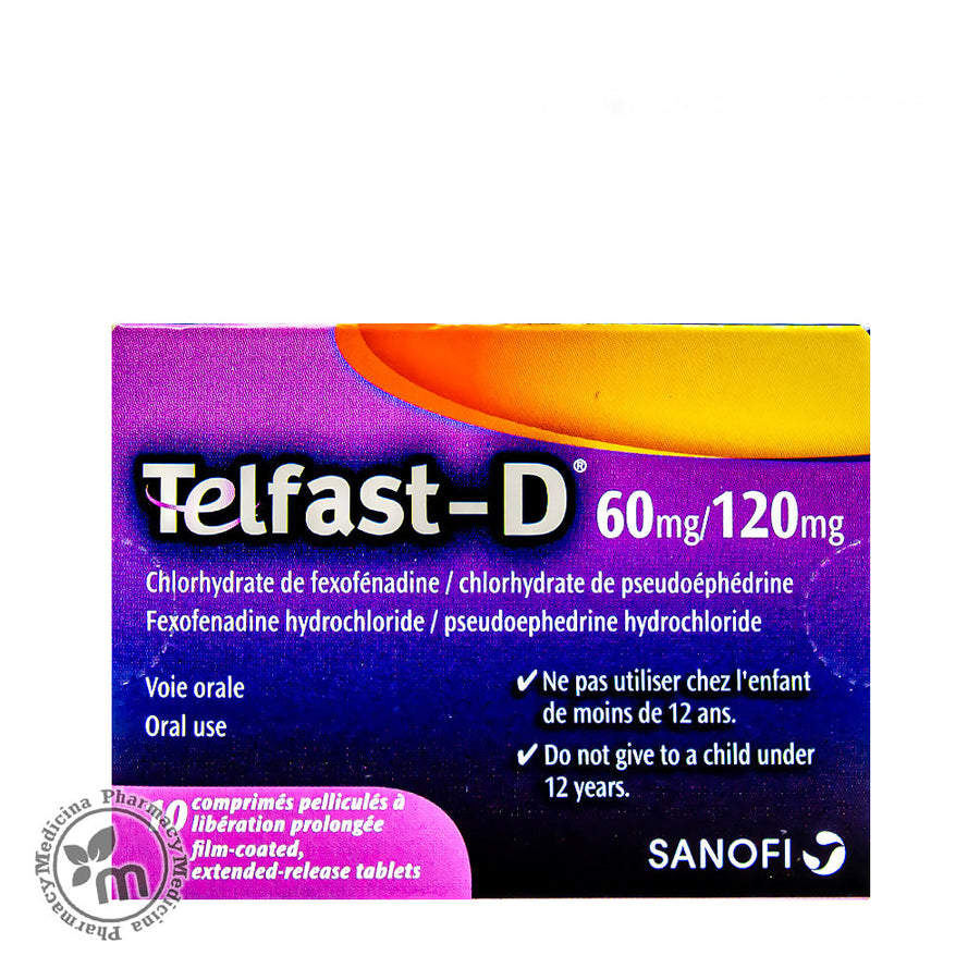 Telfast D 60mg/120mg Tablet 10