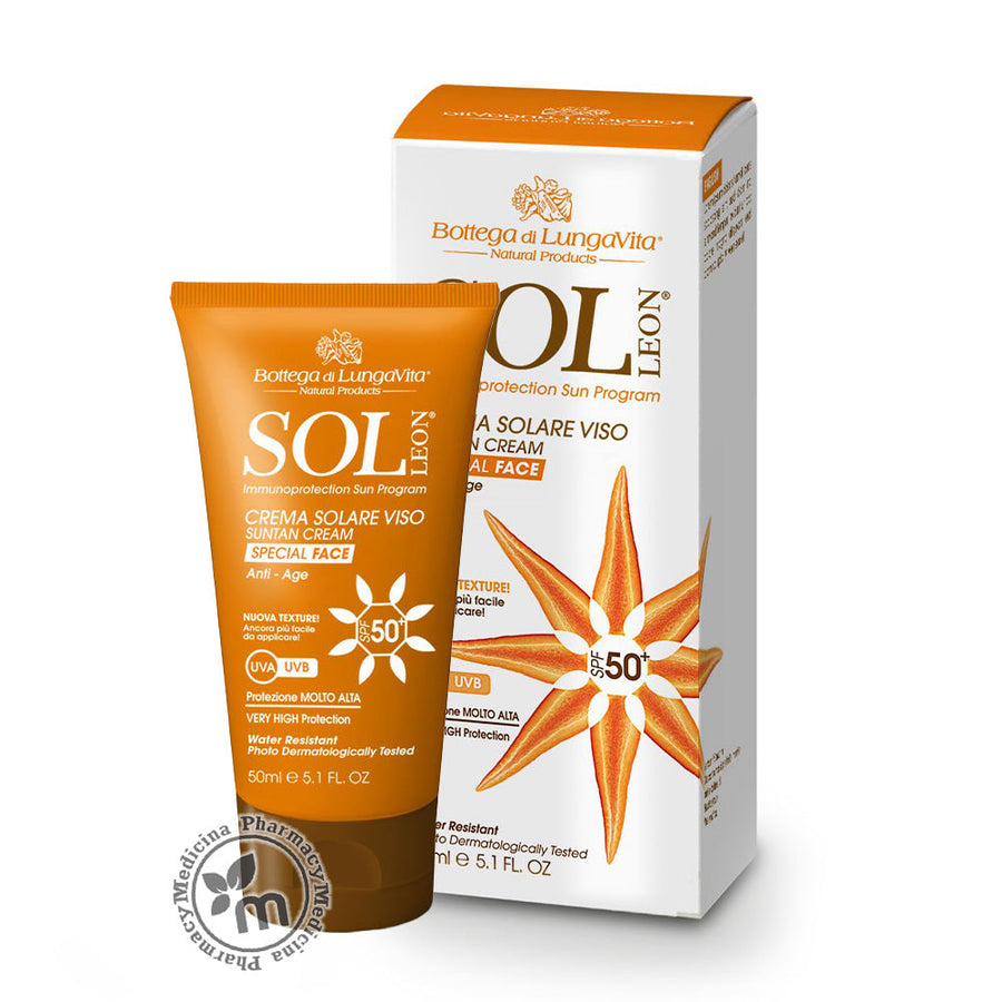 Sol Leon Sun Protection Spf50+ Special Face Cream 50ml