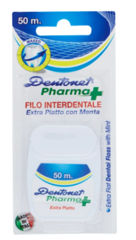 Dentonet Pharma Plus 108 Extra Flat Dental Floss Mint