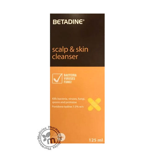 Betadine Scalp & Skin Solution 125 ml