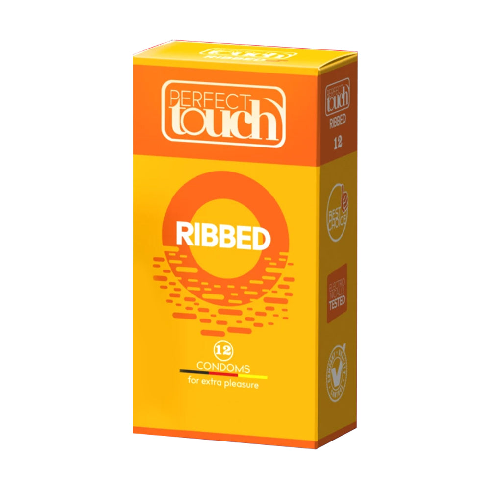 Perfect Touch Condoms Ribbed 12 Pcs