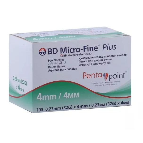 BD Micro-Fine Plus Needle Penta Point 32gx4mm 100's