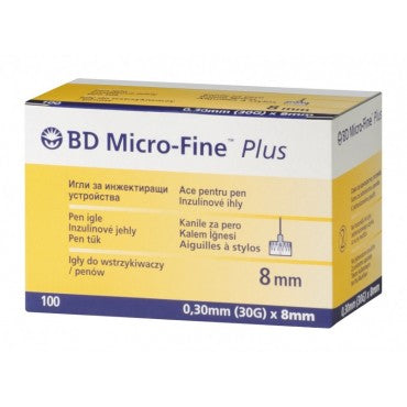 BD Micro-Fine Plus Needle 30Gx8Mm 100'S