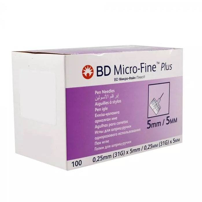 BD Micro-Fine Plus Needle 5mm 100's
