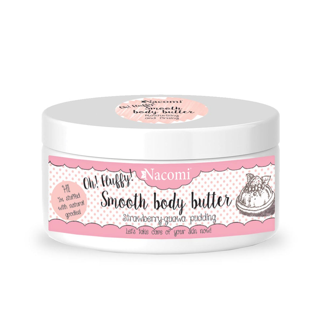 Nacomi Smooth Body Butter - Strawberry & Guava Pudding 100g