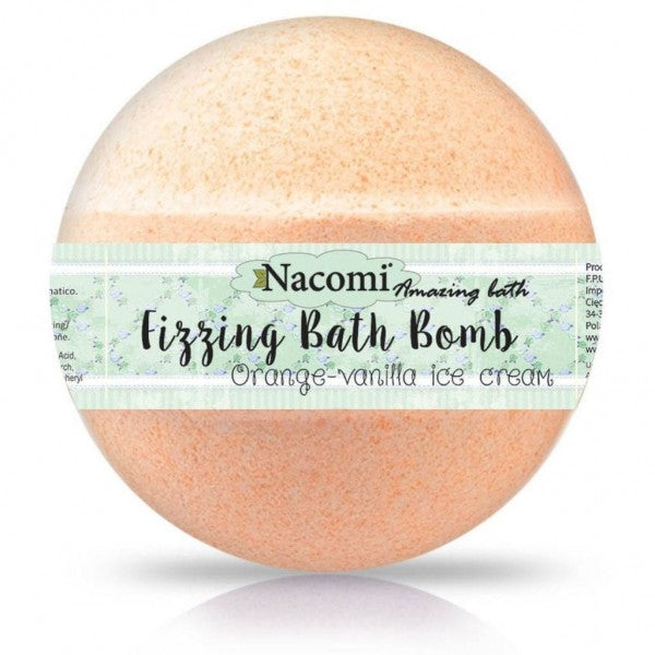 Nacomi Fizzing Bath Bomb Orange Vanilla Ice Cream 130g