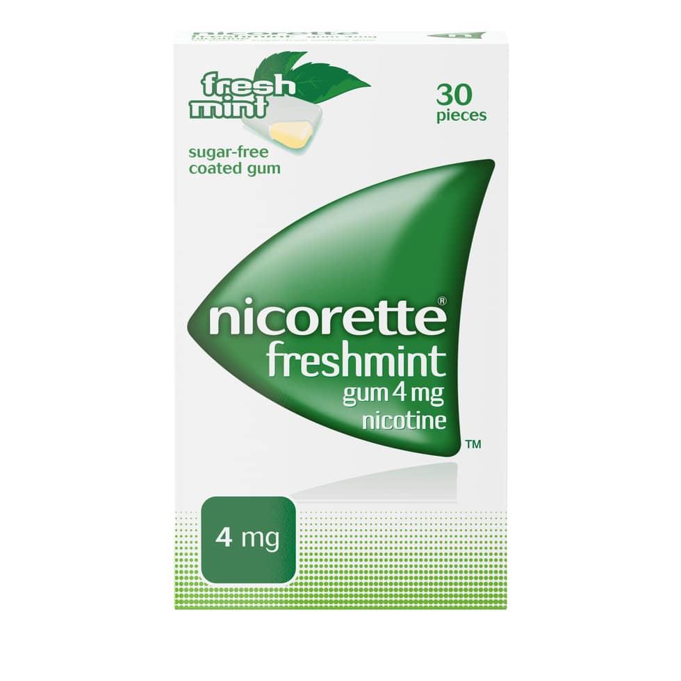 Nicorette 4mg Freshmint Nicotine Gum 30's