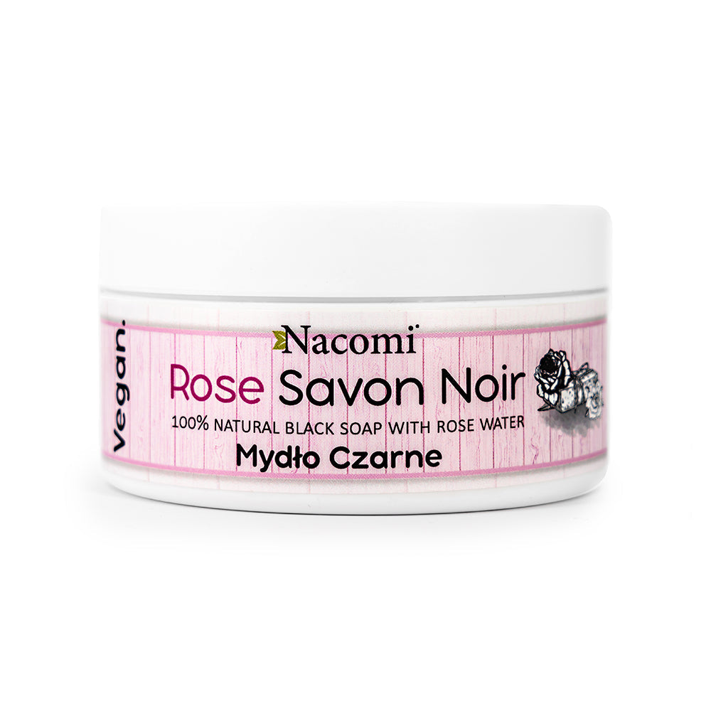 Nacomi Rose Savon Noir Black Soap W Rose Water 125g