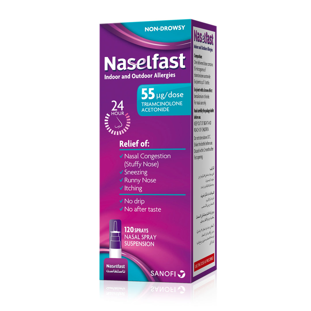 Naselfast 55mcg Nasal Spray 120 Dose