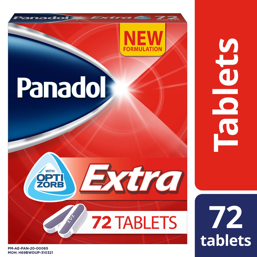 Panadol Extra With Optizorb, 72 Tablets