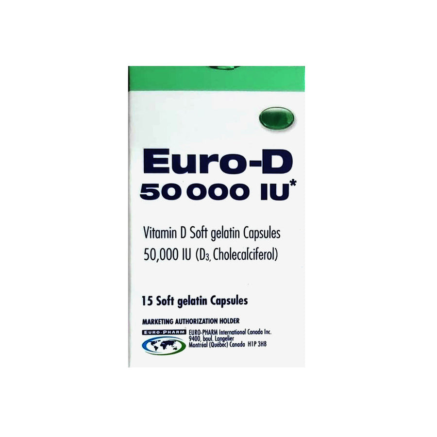 Euro-D 50000 IU Capsules 15s