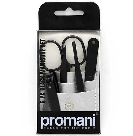 Promani Manicure Set Black 5s - 115