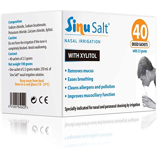 Sinu Salt Nasal Irrigation Sachet 40's