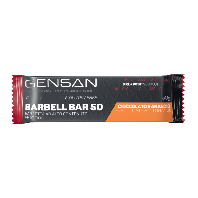 Gensan Barbell Bar Chocolate & Orange 50gm